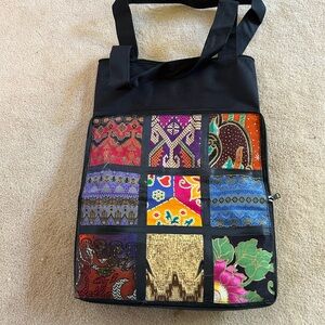 Multicolor Patchwork Tote Bag